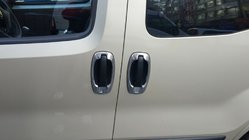 Opel Combo 2012-2018 гг. Хромированные Накладки Вокруг Ручек (4 шт, Нержавейка) Carmos - Турецкая Нержавеющая Сталь фото 4