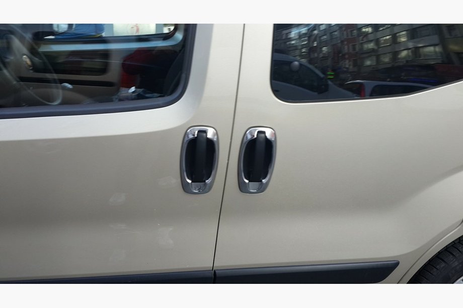 Fiat Fiorino/Qubo 2008-2024 гг. Накладки на ручки (4 шт, нержавейка) Фото 7