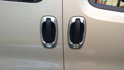 Opel Combo 2012-2018 гг. Хромированные Накладки Вокруг Ручек (4 шт, Нержавейка) Carmos - Турецкая Нержавеющая Сталь фото 8
