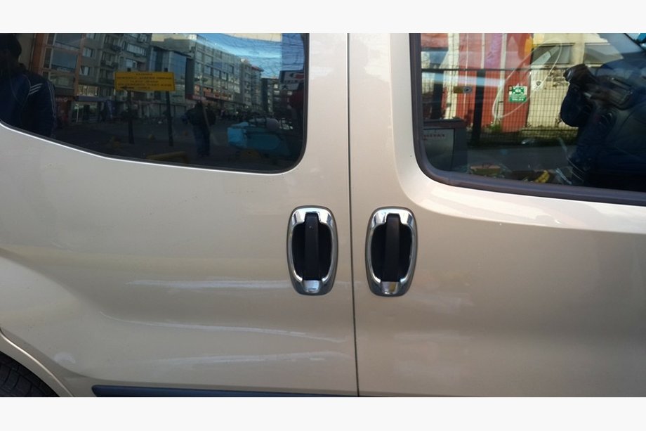 Fiat Fiorino/Qubo 2008-2024 гг. Накладки на ручки (4 шт, нержавейка) Фото 10