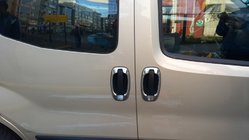 Opel Combo 2012-2018 гг. Хромированные Накладки Вокруг Ручек (4 шт, Нержавейка) Carmos - Турецкая Нержавеющая Сталь фото 10