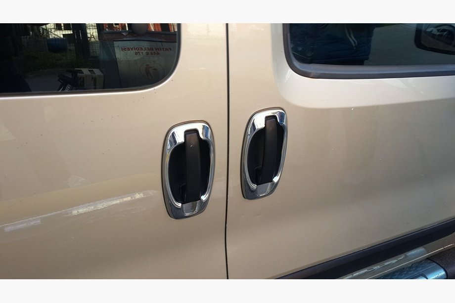 Fiat Fiorino/Qubo 2008-2024 гг. Накладки на ручки (4 шт, нержавейка) Фото 11