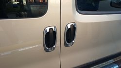 Opel Combo 2012-2018 гг. Хромированные Накладки Вокруг Ручек (4 шт, Нержавейка) Carmos - Турецкая Нержавеющая Сталь фото 11