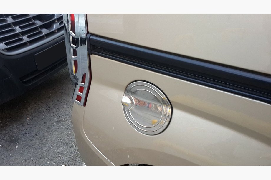 Fiat Fiorino/Qubo 2008-2024 гг. Хромированная накладка на лючок бензобака (нерж. сталь) Фото 3