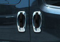 Opel Combo 2012-2018 гг. Хромированные Накладки Вокруг Ручек (4 шт, Нержавейка) Carmos - Турецкая Нержавеющая Сталь фото 12