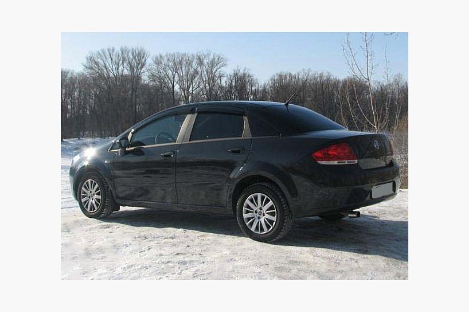 Fiat Linea 2006-2018 гг. Ветровики на окна (4 шт, Cobra) Image