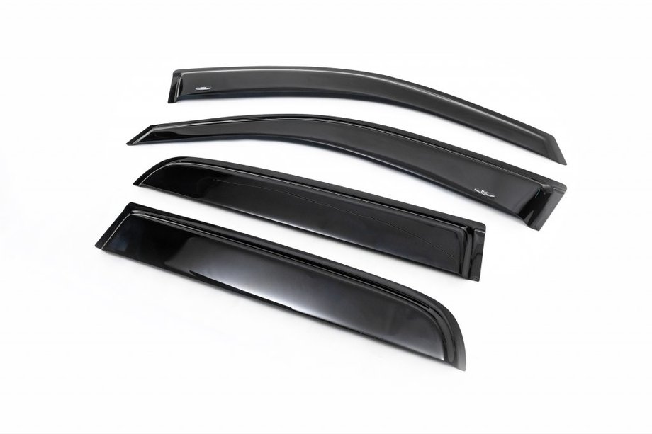 Toyota Hilux 2006-2015 гг. Ветровики на окна (4 шт, HIC) Фото 8