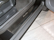 Ford Kuga 2008-2013 гг. Накладки на пороги Nataniko (4 шт., нержавейка) фото 1