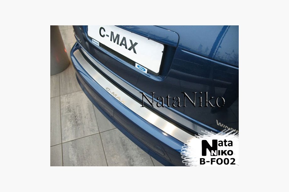 Ford C-Max/Grand C-Max 2010-2019 гг. Накладка на задний бампер Nataniko (нержавейка) Image