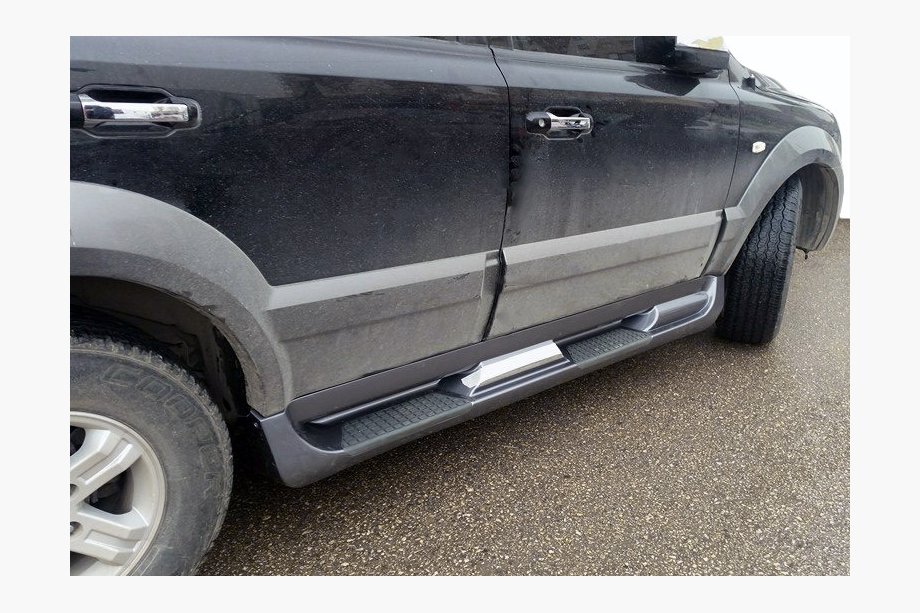 Kia Sorento I BL 2002-2009 гг. Боковые Подножки Пластиковые Image