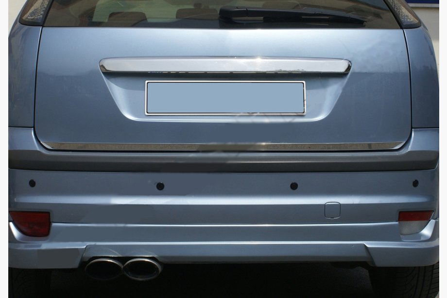 Ford Focus II 2008-2011 гг. Накладка на багажник (HB, нержавейка) Image
