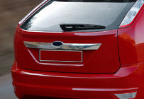 Ford Focus II 2008-2011 гг. Накладка на крышку багажника (HB, нерж. сталь) фото 1