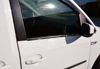 Volkswagen Caddy 2015-2020 гг. Окантовка Окон (2 шт., Нержавеющая Сталь) фото 1