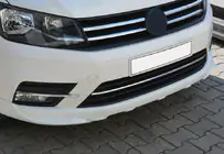Volkswagen Caddy 2015-2020 гг. Накладки на бампер из нержавеющей стали (3 шт) фото 1