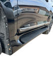 Toyota Land Cruiser Prado 150 2009-2023 гг. Боковые Подножки GX-Style (2 шт., Алюминий) Белый (серая подножка) фото 7