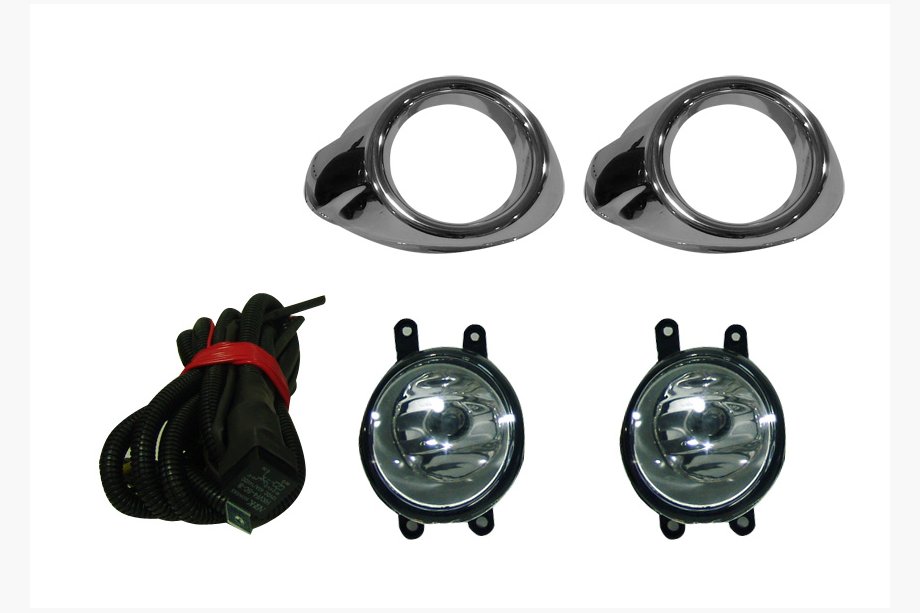 Ford Focus III 2011-2017 гг. Противотуманные фары (2011-2015, Галогенные) Хромированная окантовка Image