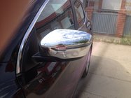 Nissan Qashqai 2014-2021 гг. Хромированные Накладки на Зеркала (2 шт, пластик) фото 2
