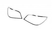 BMW 5 серия E60/E61 2003-2010 гг. Хромированные накладки на задние фонари (2 шт., пластик) фото 2