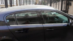 Opel Astra H 2004-2013 гг. Хромированные Окантовки Окон Нержавейка Hatchback, OmsaLine - Итальянская Нержавейка фото 4