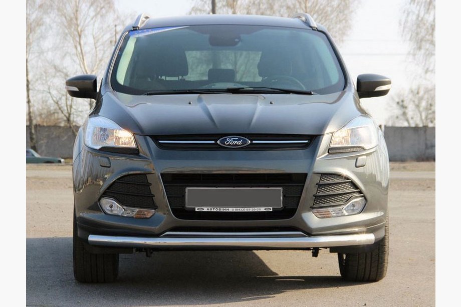 Ford Kuga/Escape 2013-2019 гг. Передняя защита ST008 (нержавейка) 60 мм Image