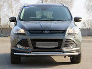 Ford Kuga/Escape 2013-2019 гг. Передняя защита ST008 (нержавейка) 60 мм фото 1