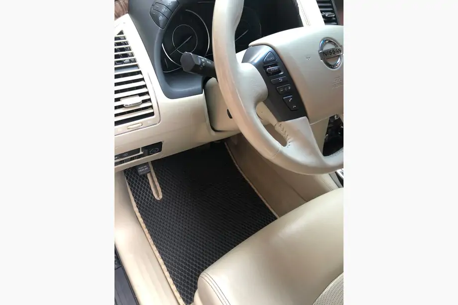Nissan Armada 2016-2024 гг. Коврики EVA 3 ряда черные Image