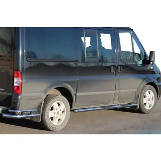 Боковые трубы BB002 (2 шт., нержавейка) фото 1