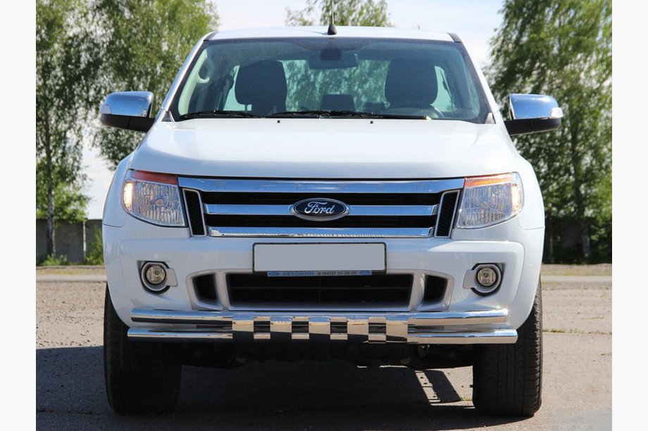 Ford Ranger 2011–2022 гг. Передняя защита ST016 (нержавейка) Image