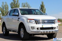 Ford Ranger 2011–2022 гг. Передняя защита ST016 (нержавейка) фото 4