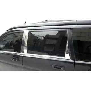 Накладки на дверные стойки из нержавеющей стали Honda HR-V 1998-2006 гг. фото 1