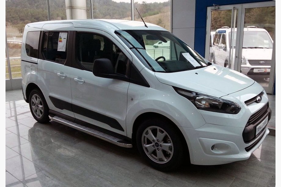 Ford Connect 2014-2021 гг. Боковые Подножки Ms-Line (2 шт., Алюминий) Image