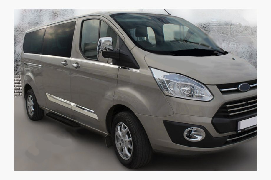 Ford Custom 2013-2022 гг. Дверные молдинги OmsaLine (5 шт, нержавейка) Image