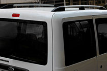 Ford Connect 2006–2009 гг. (Skyline) Хромированные Рейлинги (Пластиковая Нога) фото 1
