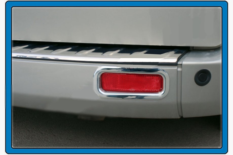 Ford Custom 2013-2022 гг. Окантовка задних отражателей (2 шт, нержавейка) Image