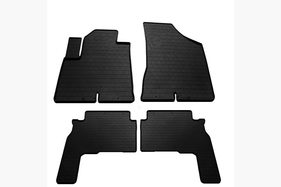 Hyundai Santa Fe 2 2006-2012 гг. Резиновые коврики 2006-2010 (4 шт, Stingray Premium) Image