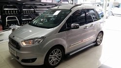Ford Courier 2014-2023 гг. Молдинги дверей нержавейка (4 шт.) фото 2