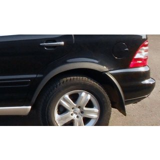 Расширители арок (4 шт, Черный Металл) Mercedes ML W163 1997-2005 гг. фото 1