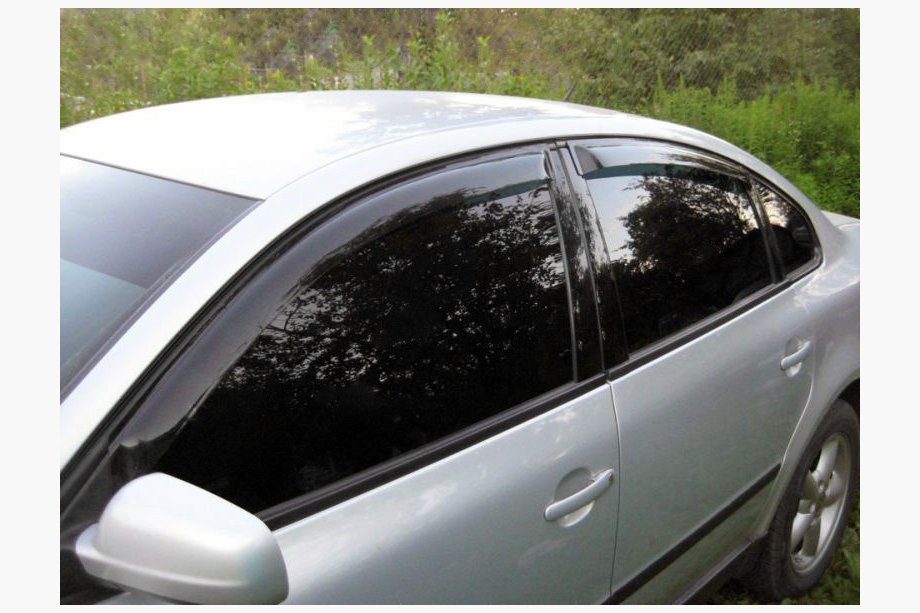 Volkswagen Passat B5 1997-2005 гг. Ветровики SD (4 шт, Niken) Image