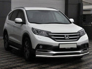 Honda CRV 2012-2016 гг. Передняя защита ST008 (нержавейка) фото 1