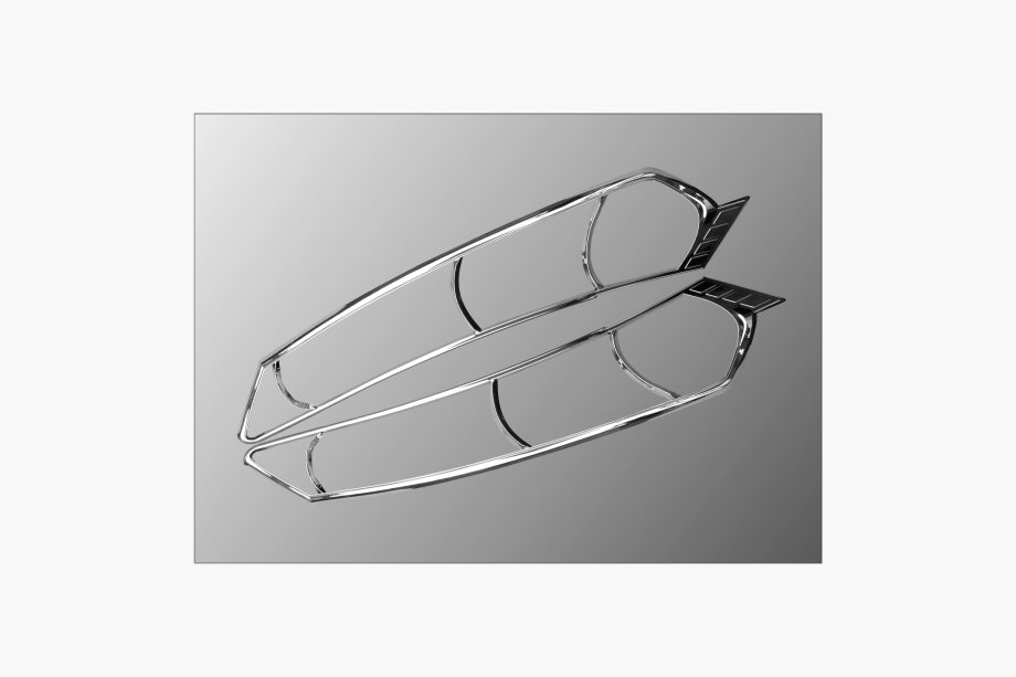 Honda Accord VIII 2008-2012 гг. Хромированные накладки на задние фонари (2 шт., пластик) Image