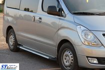 Hyundai H300, H1, Starex 2008-2020 гг. Боковые пороги RedLine Black (2 шт., алюминий) фото 3