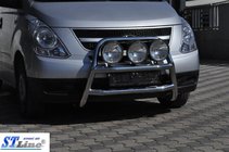 Hyundai H300, H1, Starex 2008-2020 гг. Кенгурятник WT018 (нержавейка) фото 2