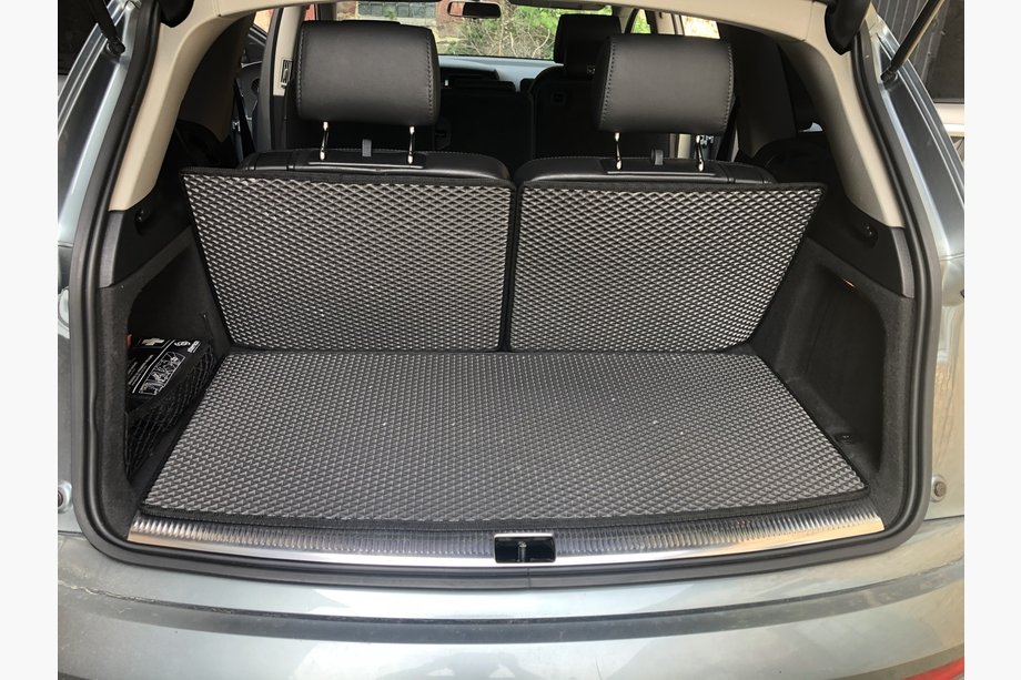 Audi Q7 2005-2015 гг. Коврик багажника 3 части (EVA, Черный) (7 мест) Фото 1