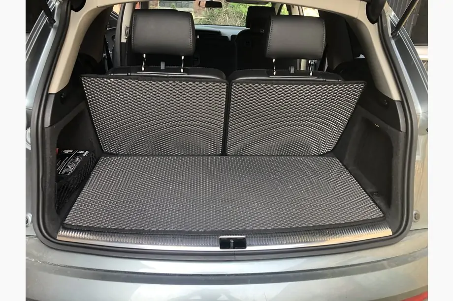 Audi Q7 2005-2015 гг. Коврик багажника 3 части (EVA, Черный) (7 мест) Image
