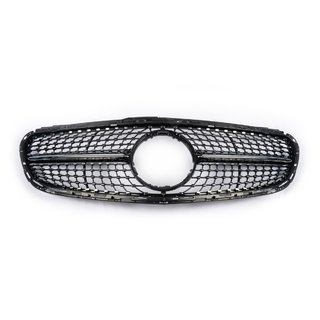 Передняя решетка Diamond Black (для Avantgarde и AMG-Line, 2013-2016) Mercedes E-сlass W212 2009-2016 гг. фото 2