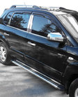 Hyundai Tucson JM 2004- гг. Ветровики на окна (4 шт, Perflex Sport) фото 3