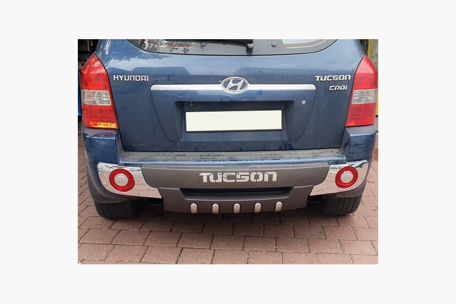 Hyundai Tucson JM 2004- гг. Распродажа! Задняя накладка R001 (новая с витрины) Фото 4