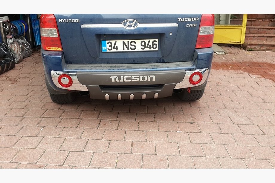 Hyundai Tucson JM 2004- гг. Распродажа! Задняя накладка R001 (новая с витрины) Фото 6