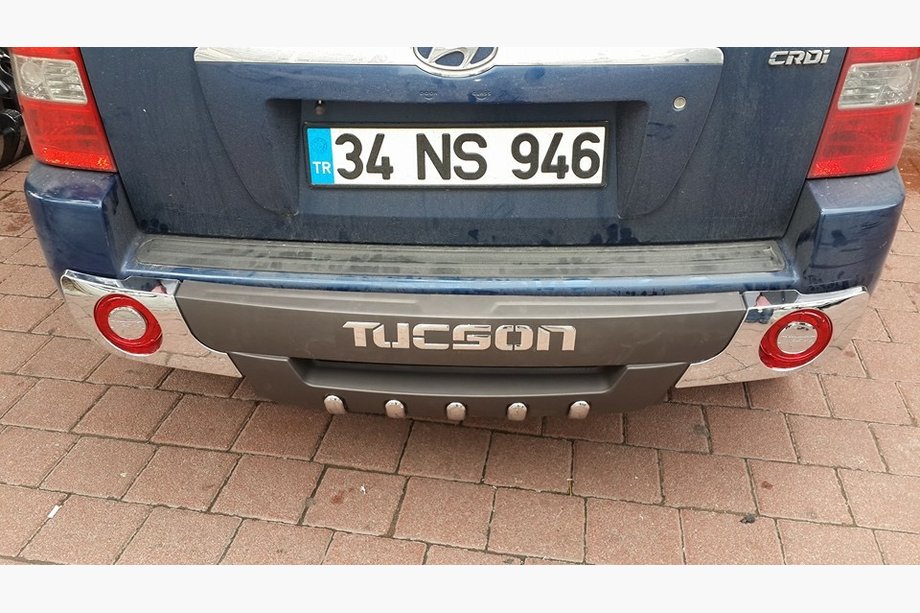 Hyundai Tucson JM 2004- гг. Распродажа! Задняя накладка R001 (новая с витрины) Фото 7