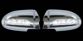 Hyundai Accent 2006-2010 гг. Накладки на Зеркала LED (2 шт, пластик) фото 1